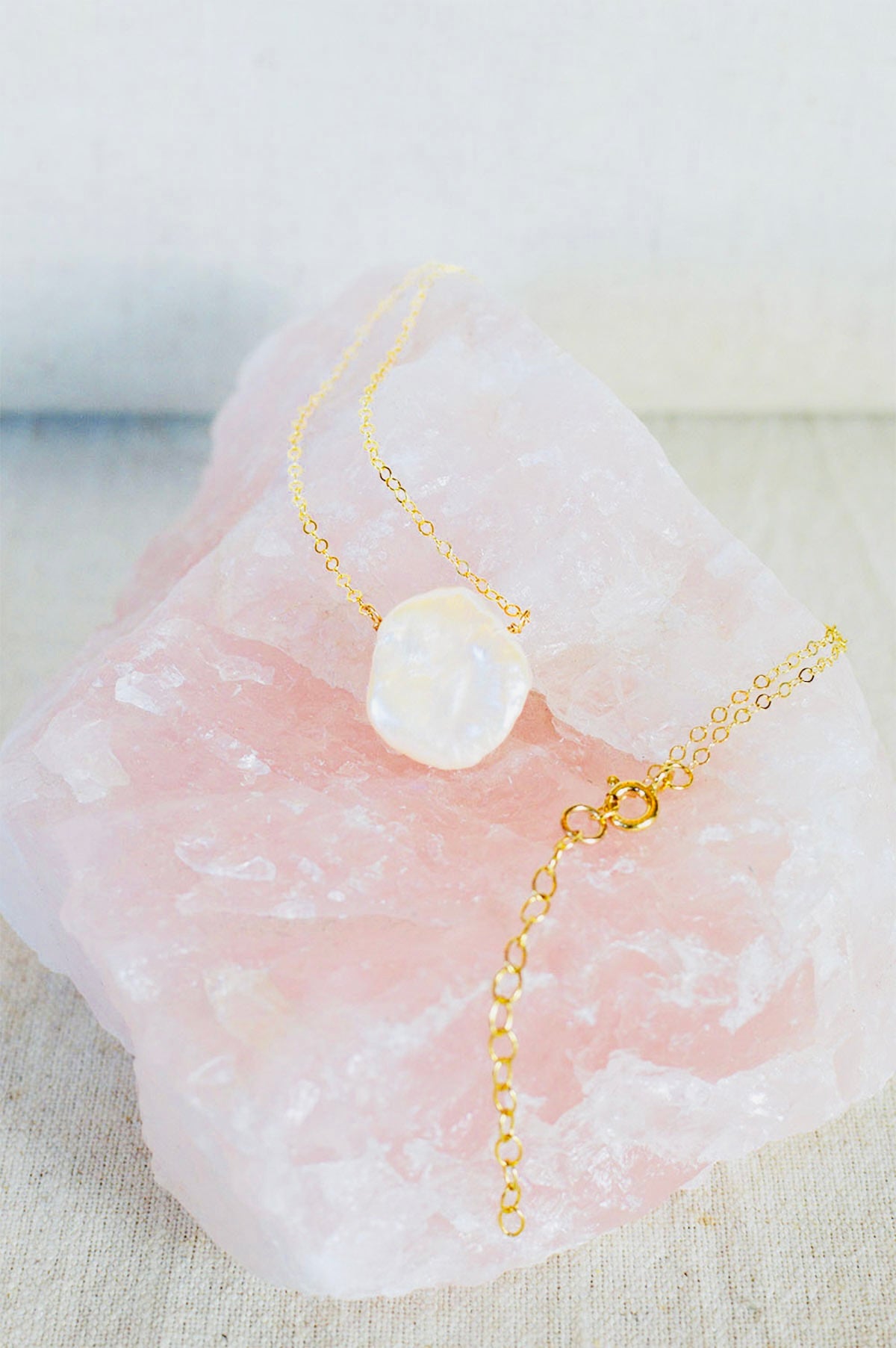 Golden Tide Pearl Necklace