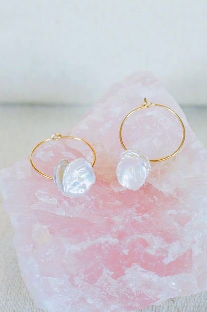 Pearl Drift Hoops