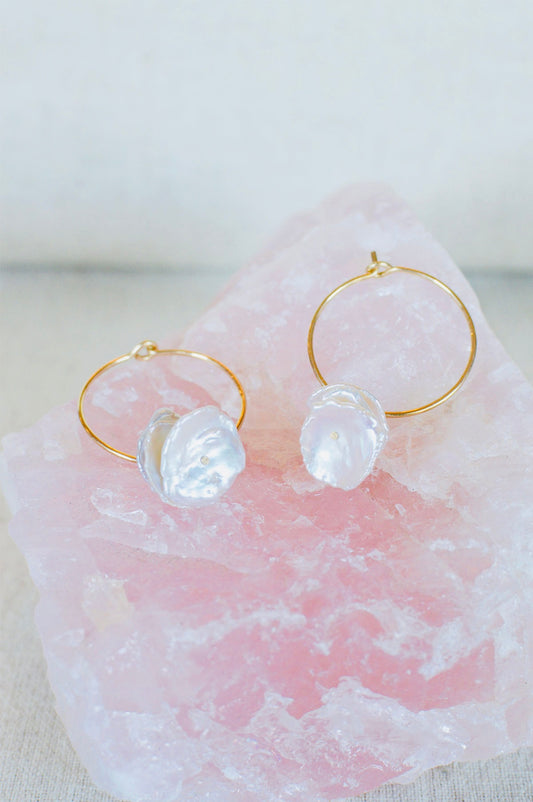 Pearl Drift Hoops