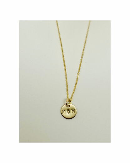 Mom Mini disc Necklace